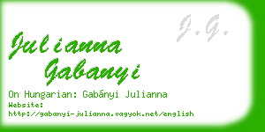 julianna gabanyi business card