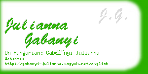 julianna gabanyi business card